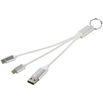Cable de carga 4 en 1 con llavero Metal aluminio