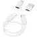 Cable de carga modular plástico reciclado Whiz Blanco detalle 12