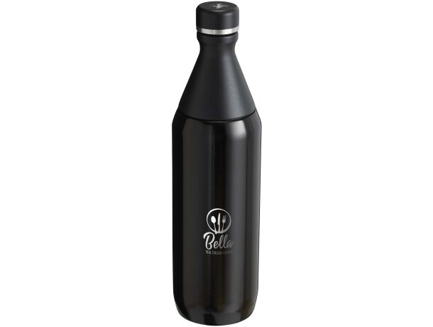 Botella térmica Stanley All Day Slim 600ml acero inoxidable Negro brillante detalle 3