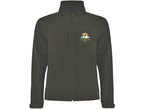 Chaqueta softshell unisex Rudolph de Roly con resistencia agua detalle 10