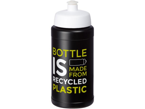 Bidón deportivo reciclado de 500 ml Baseline Blanco detalle 1