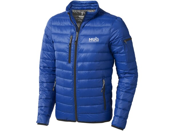 Chaqueta ligera plumón natural hombre Scotia Azul detalle 9