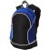 Mochila bicolor con ribetes blancos negro intenso