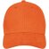 Gorra con visera precurvada y 6 paneles. Ideal para publicidad. Naranja detalle 11