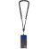 Lanyard regulable Kubi con gancho metálico y cinta de nylon Azul real detalle 19