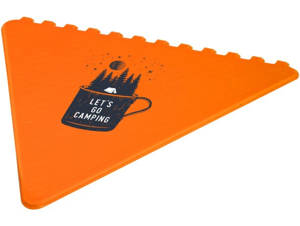 Rascador de hielo triangular Frosty de plástico reciclado Naranja detalle 16