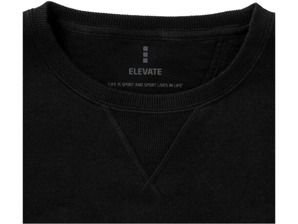 Sudadera de felpa Elevate Negro intenso detalle 13