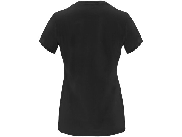 Camiseta manga corta mujer Capri Roly 100% algodón 170 g/m² Negro intenso detalle 6