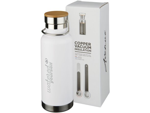Botella isotérmica Thor 480ml con aislamiento de cobre Blanco detalle 13