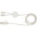 Cable 5 en 1 plástico reciclado Citala carga rápida 27W Blanco detalle 10