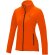 Chaqueta polar mujer Zelus con microforro 140 g/m² Naranja detalle 13