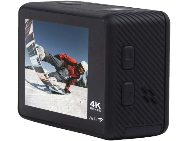 Cámara de acción doble pantalla 4K Prixton DV670 Negro intenso detalle 3