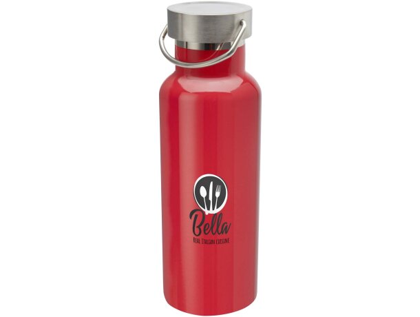 Botella térmica Thor 500ml con acero inoxidable reciclado Rojo detalle 1