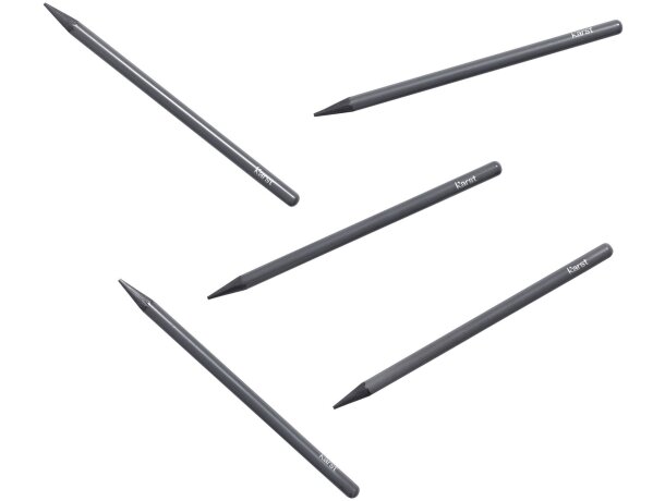 Set de 5 lápices de grafito 2B sin madera Karst Gris detalle 4