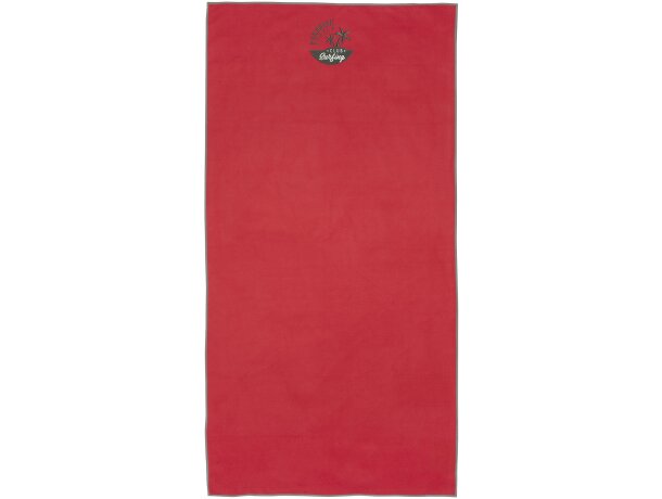 Toalla ultraligera secado rápido Pieter con certificación GRS Rojo detalle 1