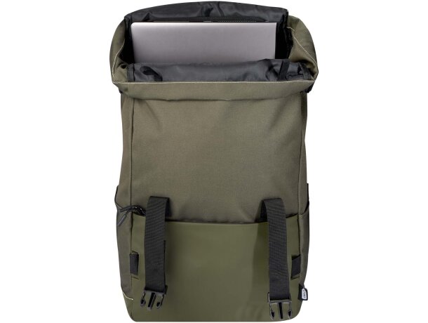 Mochila modular de material reciclado GRS Roam Verde detalle 9