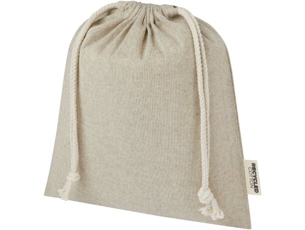 Bolsa de regalo Pheebs algodón reciclado con cierre Negro detalle 12