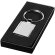 Llavero rectangular Sergio en aleación de zinc plateado Plateado