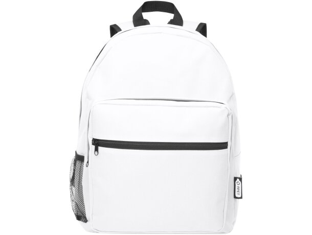 Mochila para niños personalizada Retrend 16L sostenible Blanco detalle 3