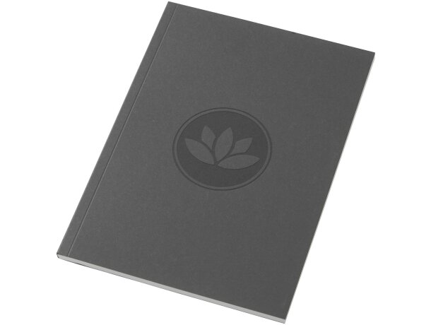 Libreta A5 Novella Austen tapa blanda papel reciclado Carbón detalle 21