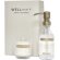 Set Wellmark Discovery dispensador jabón 250 ml con vela 150 g Blanco detalle 1