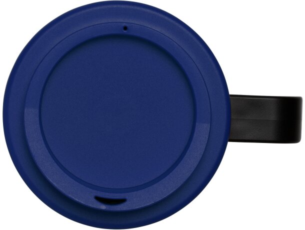 Taza térmica personalizada en pp 350ml Negro intenso/azul detalle 8
