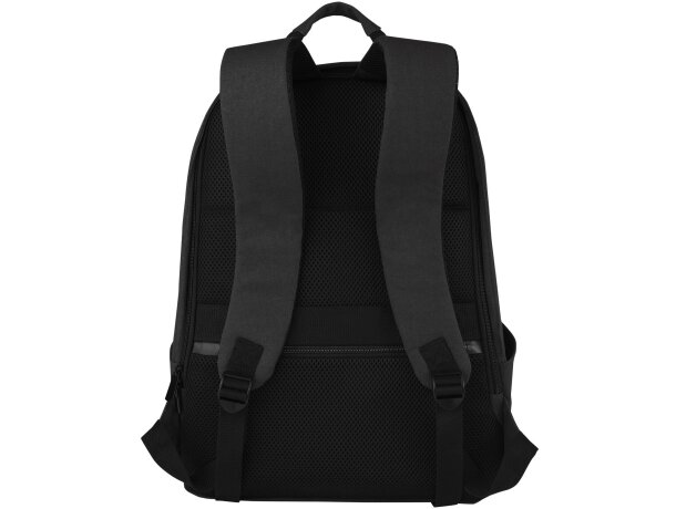 Mochila antirrobo Joey 18L portátil 15,6 lona reciclada GRS Negro intenso detalle 3