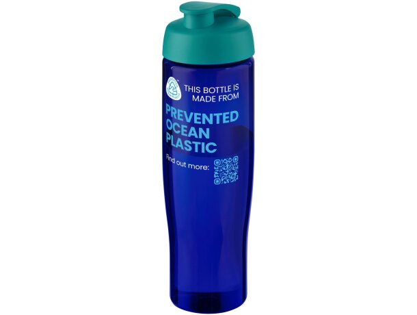 Bidón deportivo con tapa Flip de 700 ml H2O Active® Eco Tempo Azul aqua/azul detalle 5