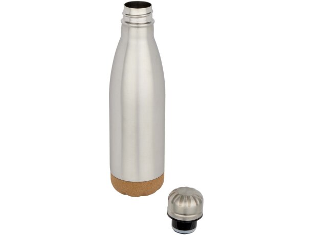 Botella térmica Cove 500ml acero inoxidable doble pared Plateado mate detalle 9
