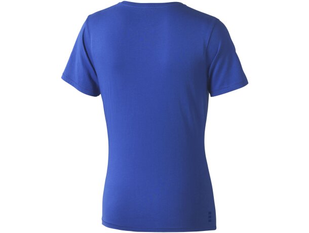 Camiseta manga corta de mujer Nanaimo de alta calidad Azul detalle 43