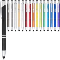 Bolígrafo con stylus de aluminio “Moneta” personalizado