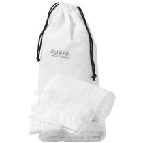 Set de 2 toallas de algodón de regalo personalizado blanco Set de 2 toallas de algodón de regalo personalizado blanco