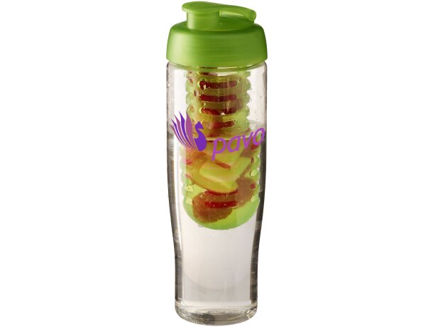 H2O Active® Tempo Bidón deportivo e infusor con Tapa Flip de 700 ml Transparente/lima detalle 13