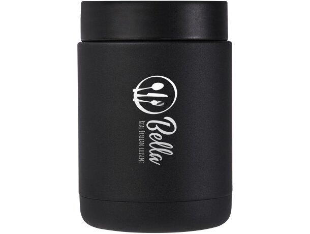 Fiambrera térmica Doveron acero inoxidable reciclado 500ml Negro intenso detalle 1