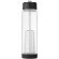Botella deportiva y ligera con infusor de rosca para fruta 740 ml personalizada barato transparente/negro intenso