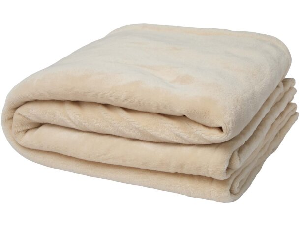 Manta sherpa Ashen de poliéster reciclado certificado GRS detalle 6