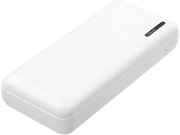 Batería externa personalizado Compress 10000 mAh USB-C portátil Blanco detalle 5