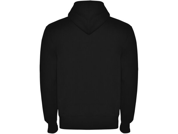 Sudadera con capucha y cremallera Montblanc Roly unisex Negro intenso detalle 2