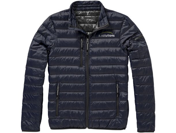 Chaqueta ligera plumón natural hombre Scotia Azul marino detalle 15