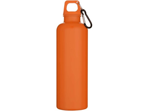 Botella Oregon 750ml con mosquetón en PET reciclado certificado Naranja detalle 12