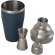Coctelera acero inoxidable reciclado Gaudie con jigger Azul hielo detalle 23