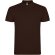 Polo manga corta hombre Star Roly 100% algodón piqué 200 g/m² Chocolate
