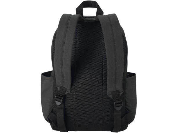 Mochila urbana Recanvas para portátil con materiales reciclados Negro intenso detalle 3