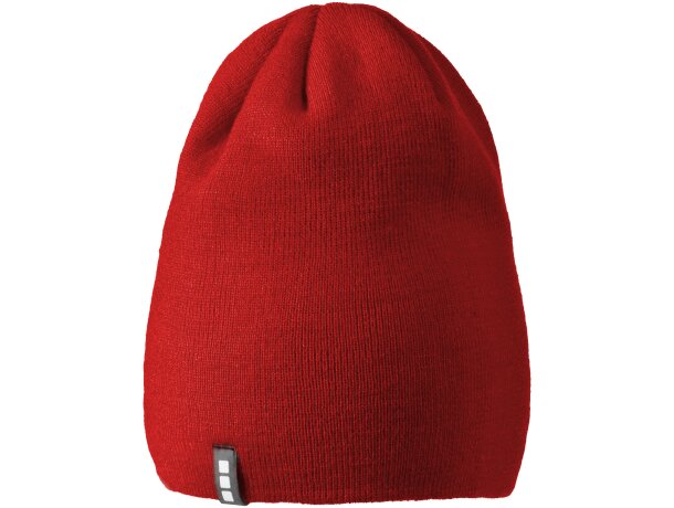 Gorro con acabado de punto colores lisos Rojo detalle 9