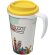 Taza térmica personalizada en pp 350ml Blanco/amarillo