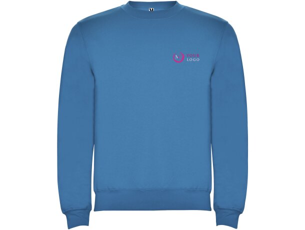 Sudadera cuello redondo infantil Roly Clasica 280 g/m² Azul océano detalle 13