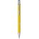 Bolígrafo con empuñadura de tacto suave Moneta amarillo