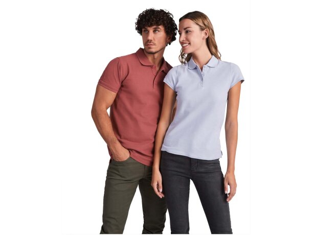 Polo manga corta hombre Star Roly 100% algodón piqué 200 g/m² detalle 120