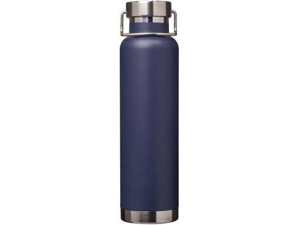 Botella Thor 650ml acero inoxidable reciclado certificado RCS Azul marino detalle 8