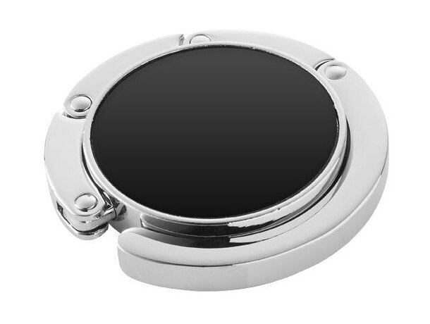 Cuelgabolsos en colores met&aacute;lico Atlantis Negro intenso detalle 6